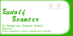 rudolf beamter business card